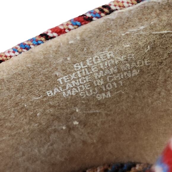 Sam & Libby Pumps Sz 9 Peeptoe Striped Colorful Pump Heels - Picture 10 of 12